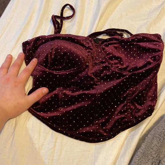 Velvet Crop top - Picture 3 of 3